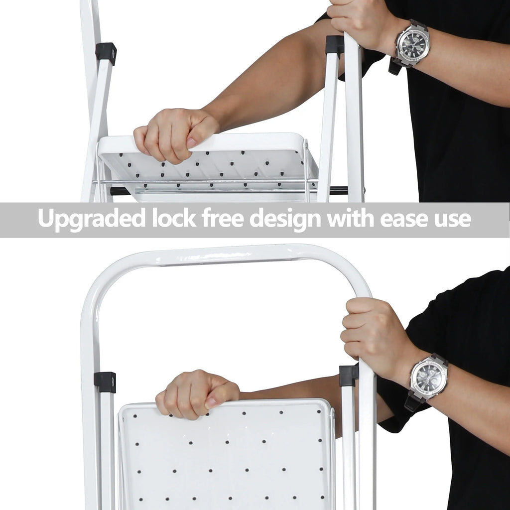 4 Step Ladder with Handgrip 330 lbs Capacity D148538