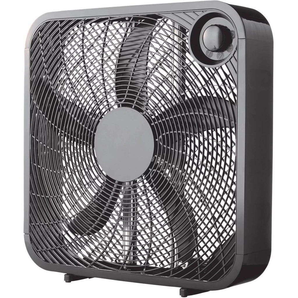 Black 3-Speed Portable Box Fan K3172