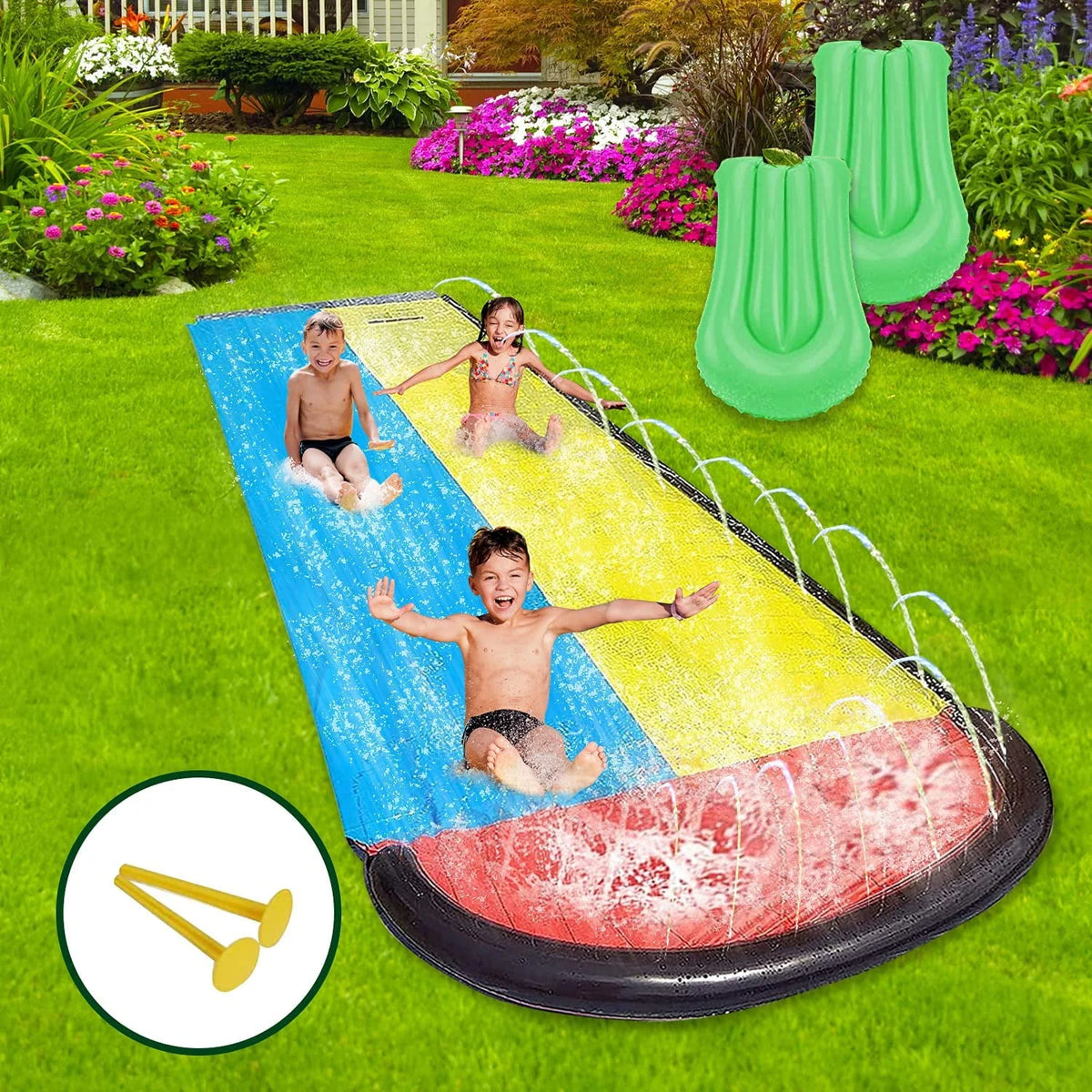 15.5ft Water Slide with Crash Pads N15078