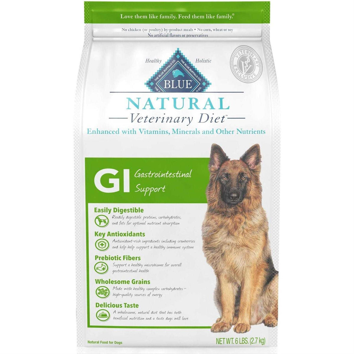 Natural Veterinary Diet GI Gastrointestinal Support Dry Dog Food Y287109