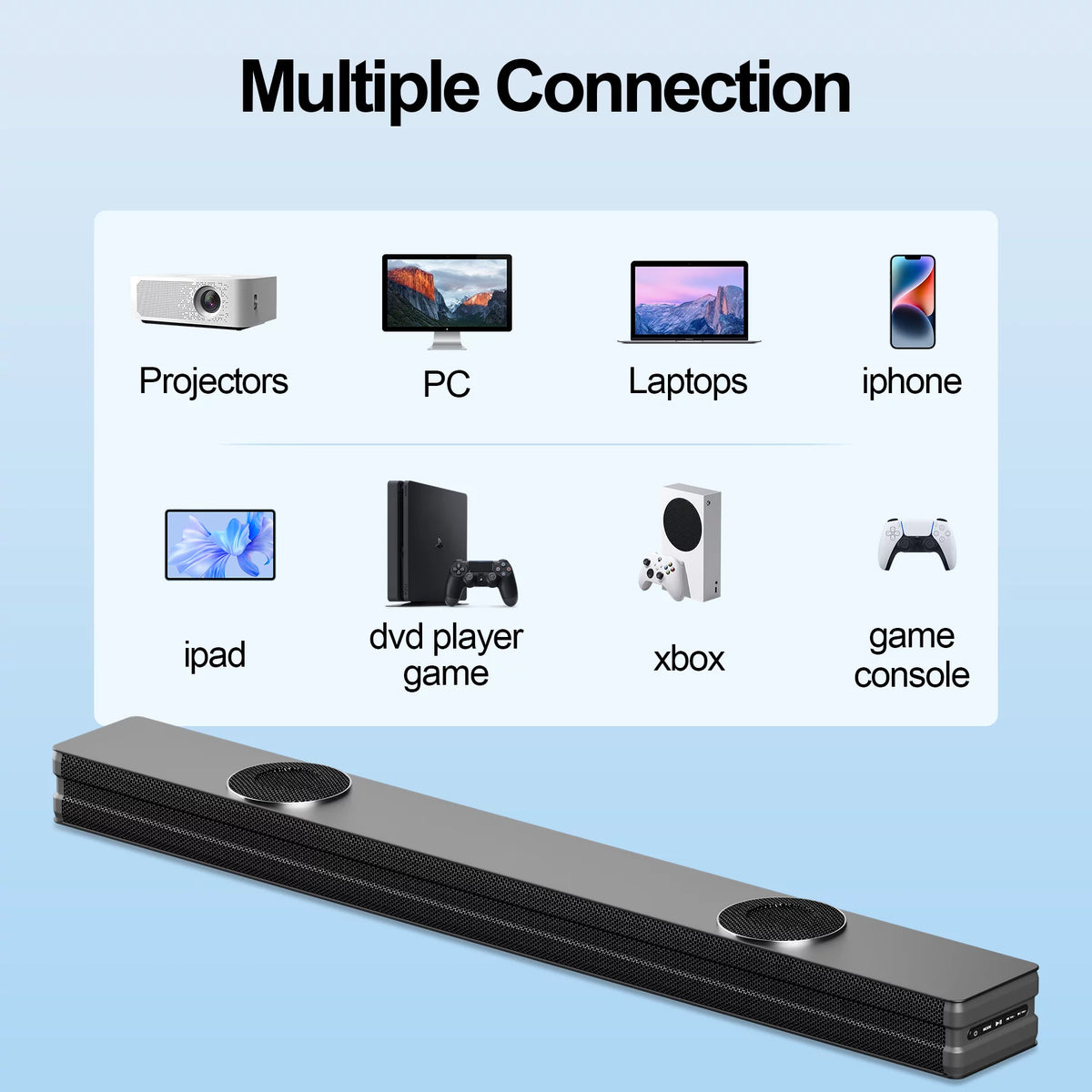 100W 2.2ch Soundbar with Subwoofer T80728