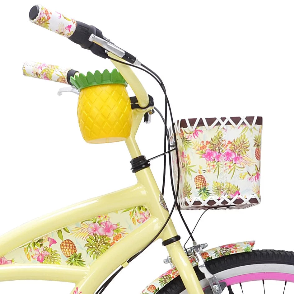Yellow 3-Speed Cruiser Bike R154
