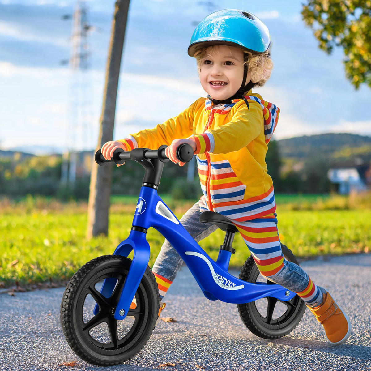 Kids Balance Bike with Rotatable Handlebar Red M475302