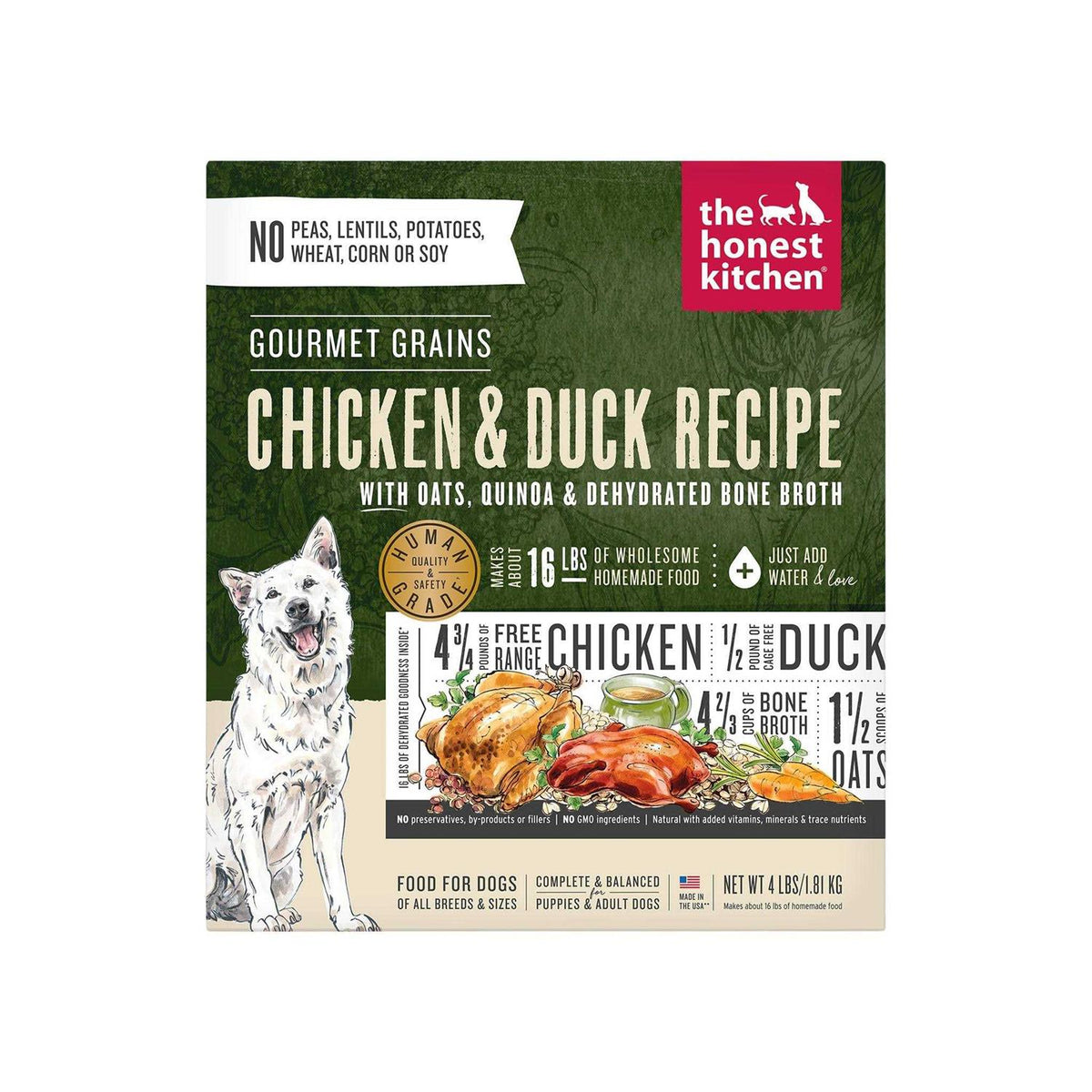 Dehydrated Chicken & Duck Dog Food W23512