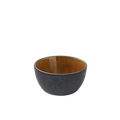 Stoneware Bowl 14cm Black Amber T8471