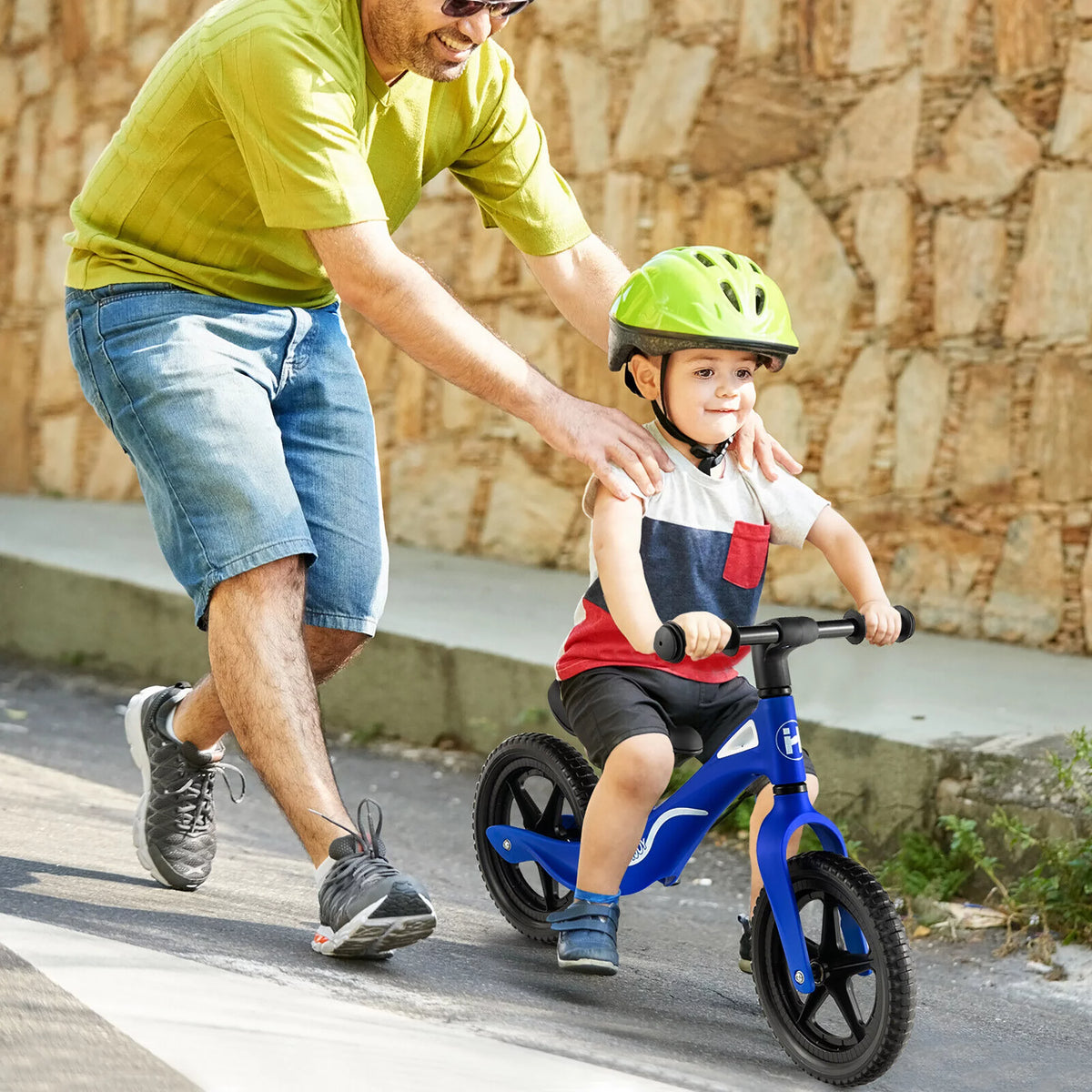 Kids Balance Bike with Rotatable Handlebar Red M475302